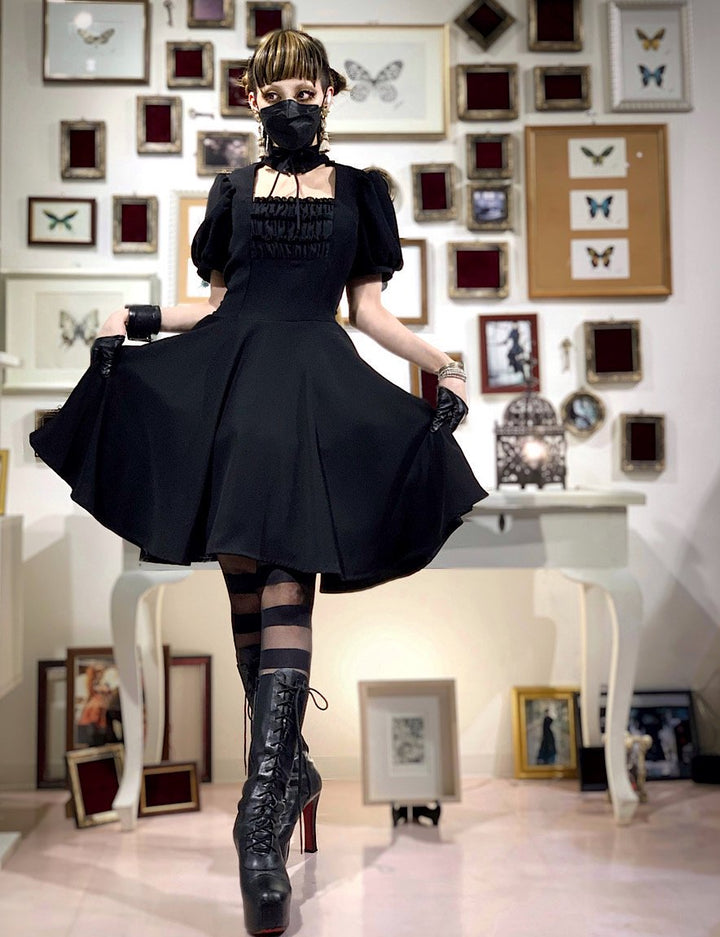 hm Flare Skirt OP with Choker | Na+H | Wunderwelt Fleur - Online 