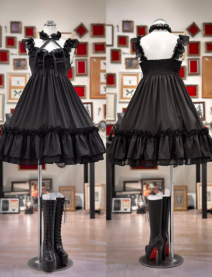 hmストライプベビードール | Na+H | ロリータ ゴスロリ ゴシック