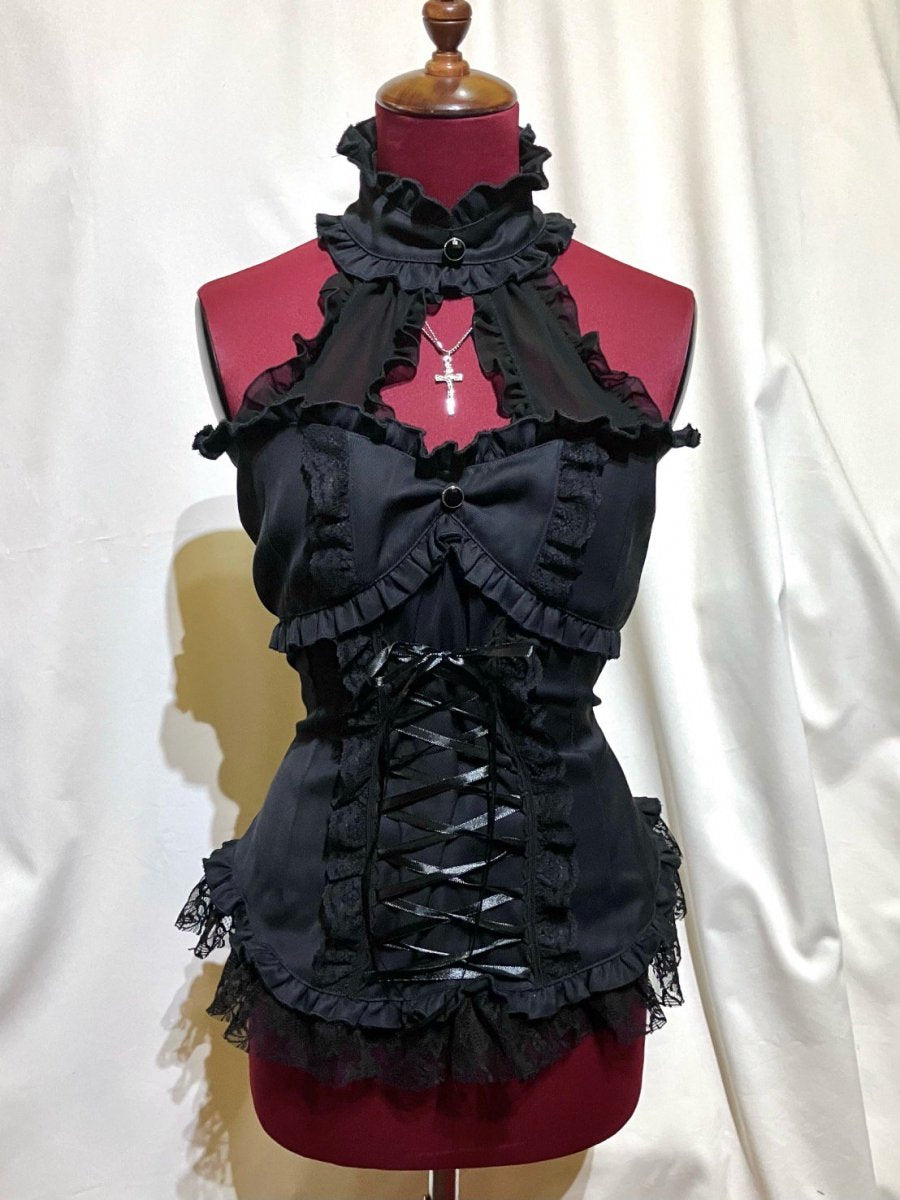 Crayme Lace up Bustier Dress ワンピース