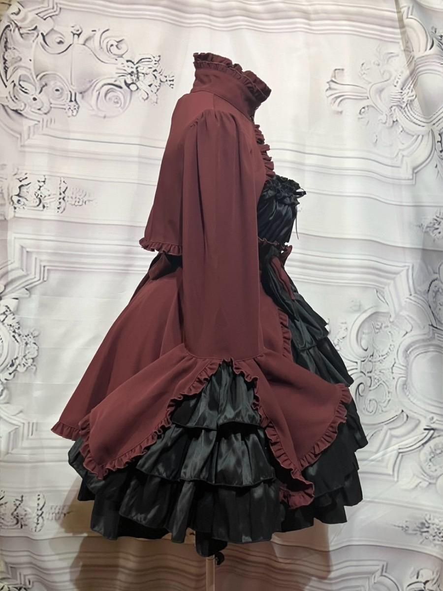MARBLE　ゴスロリ　ワンピース　姫袖 姫袖ボレロ付き配色切り替えデコラティブワンピース | MARBLE