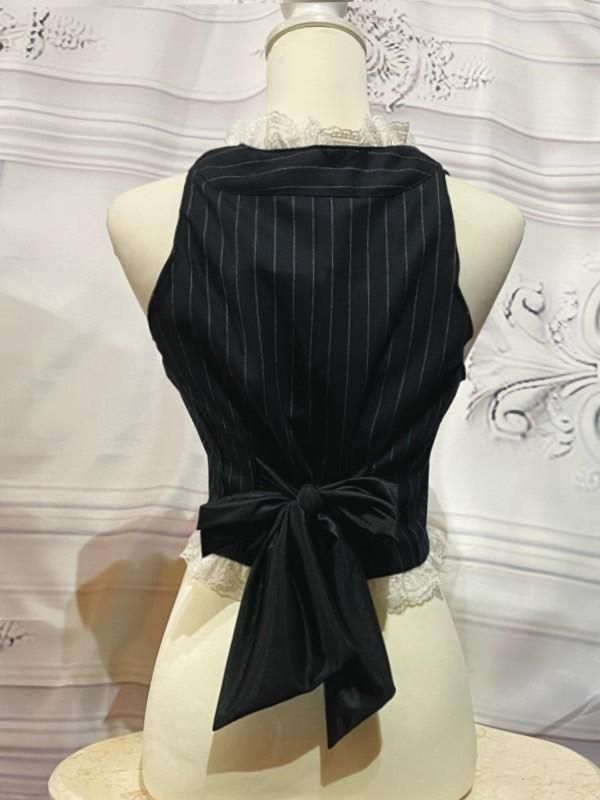 胸元編み上げコルセット風ベスト | MARBLE | ロリータ ゴスロリ