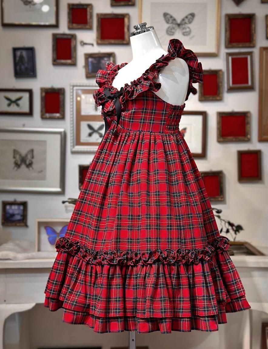 赤チェックベビードール◇hm | Na+H | ロリータ ゴスロリ ゴシック