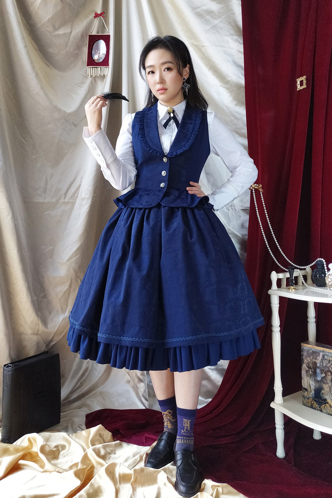 Gemini」Hem Frill Corset style Skirt | AmaStacia | Wunderwelt