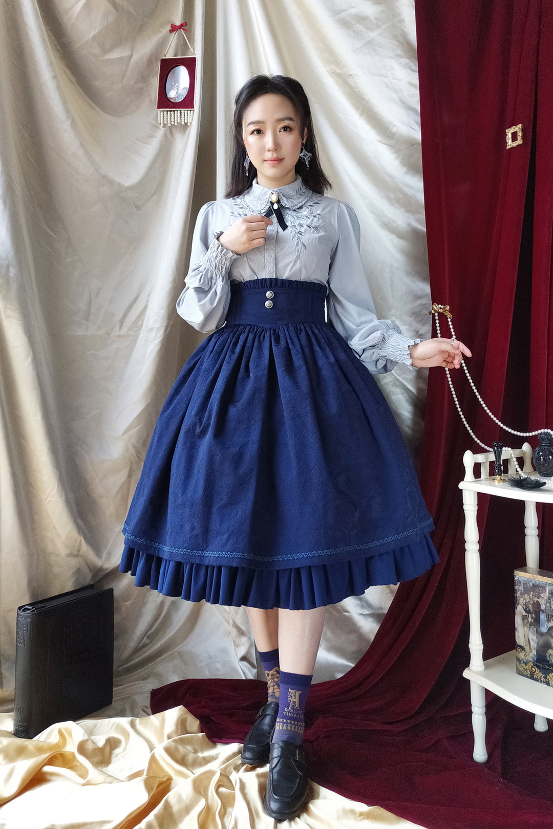 Gemini」Hem Frill Corset style Skirt | AmaStacia | Wunderwelt