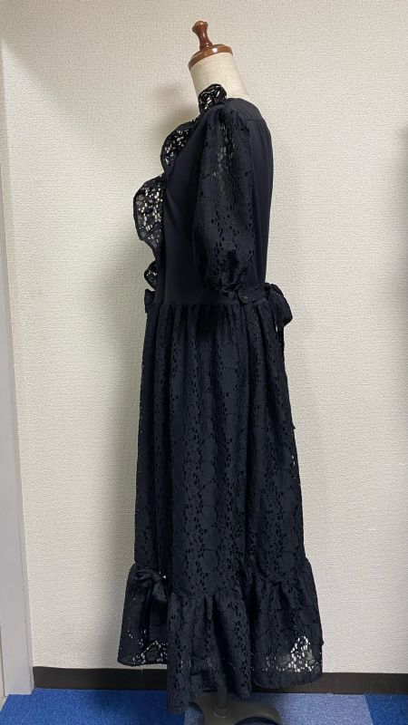 レースロングワンピース【黒】 | PhysicalDrop | ロリータ ゴスロリ