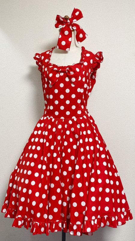 Polka Dot Circle Skirt 【Red】 | PhysicalDrop | Wunderwelt Fleur - Online ...
