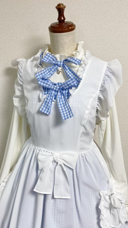 小公女JSK【ギンガム水色】 | PhysicalDrop | ロリータ ゴスロリ