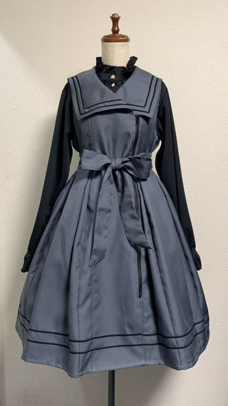 レディース 【最終値下げ】PhysicalDrop セーラーJSK グレー レギュラー丈