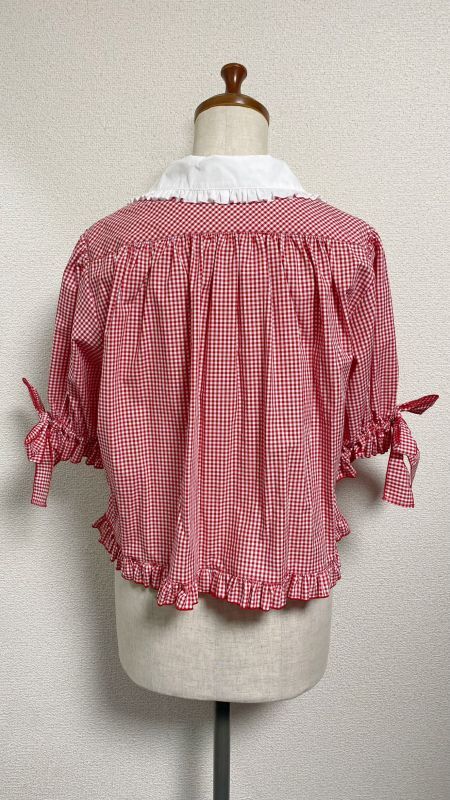 Summer Gingham series Retro Blouse | PhysicalDrop | Wunderwelt