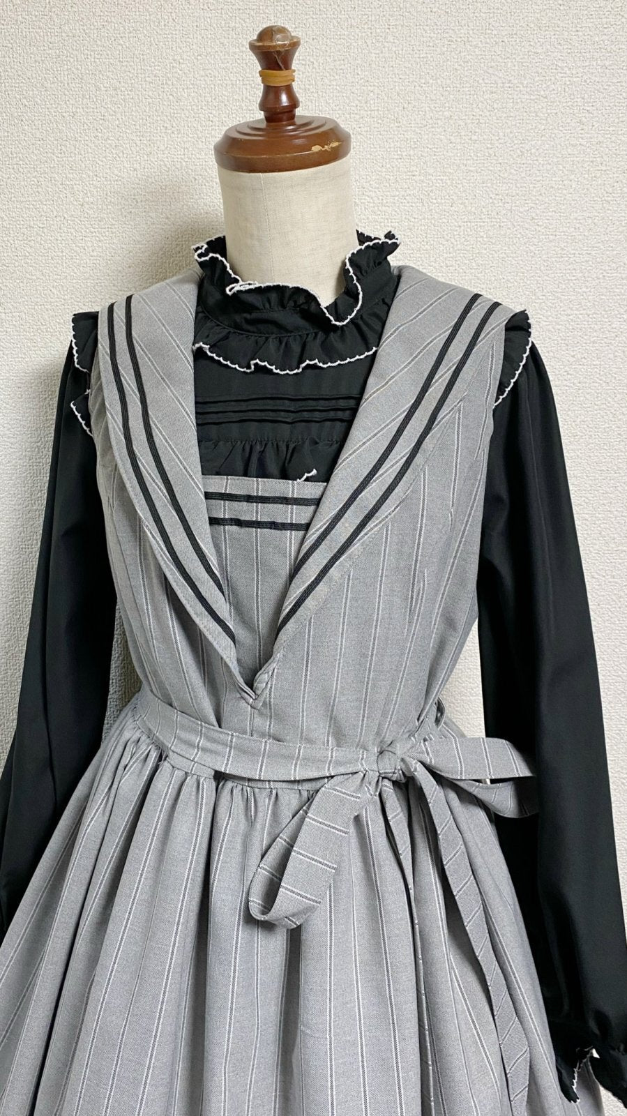 【最終値下げ】PhysicalDrop セーラーJSK グレー　レギュラー丈 Sailor JSK (Regular Length) | PhysicalDrop | Wunderwelt Fleur