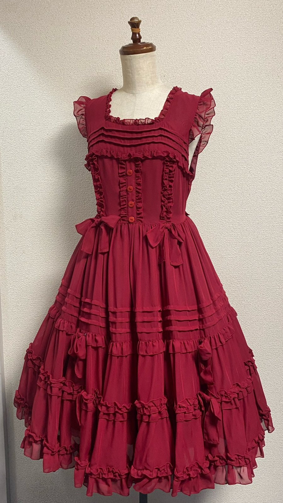 フィジカルドロップ　小公女ワンピース Physical Drop / 長袖小公女ドレス(ロング) 黒 Y-25-12-19-077-LO-OP