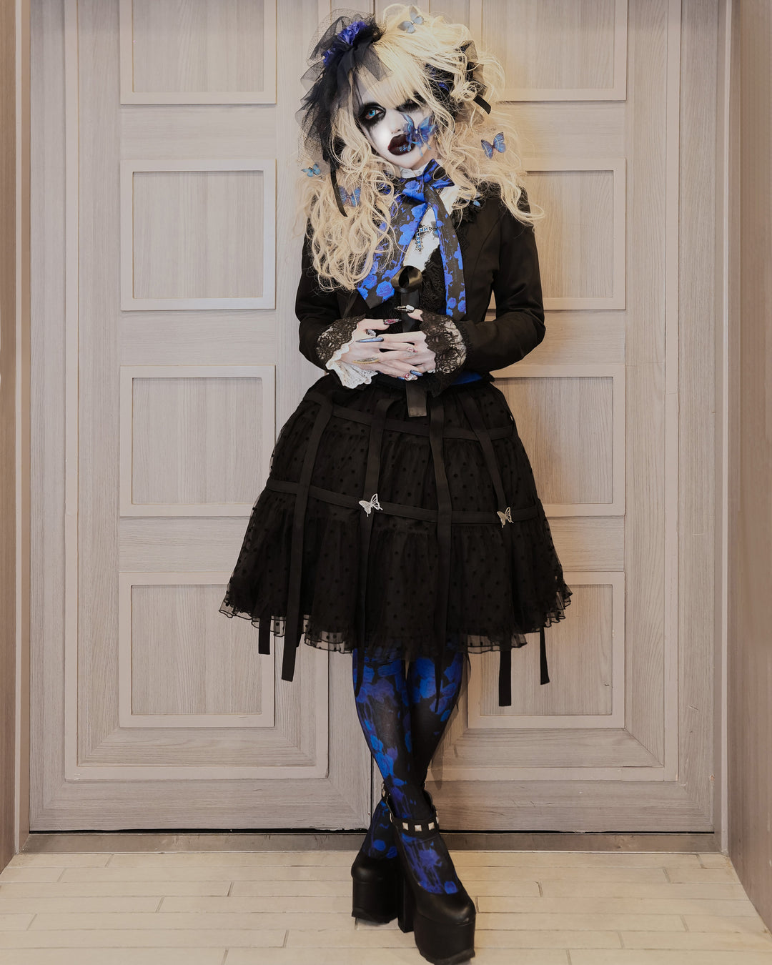 Moi-même-moitié 十字架フロッキー鳥籠スカート 💙Moi-même-Moitié💙 12/20(金)18:00販売開始！ ☆十字架フロッキー鳥