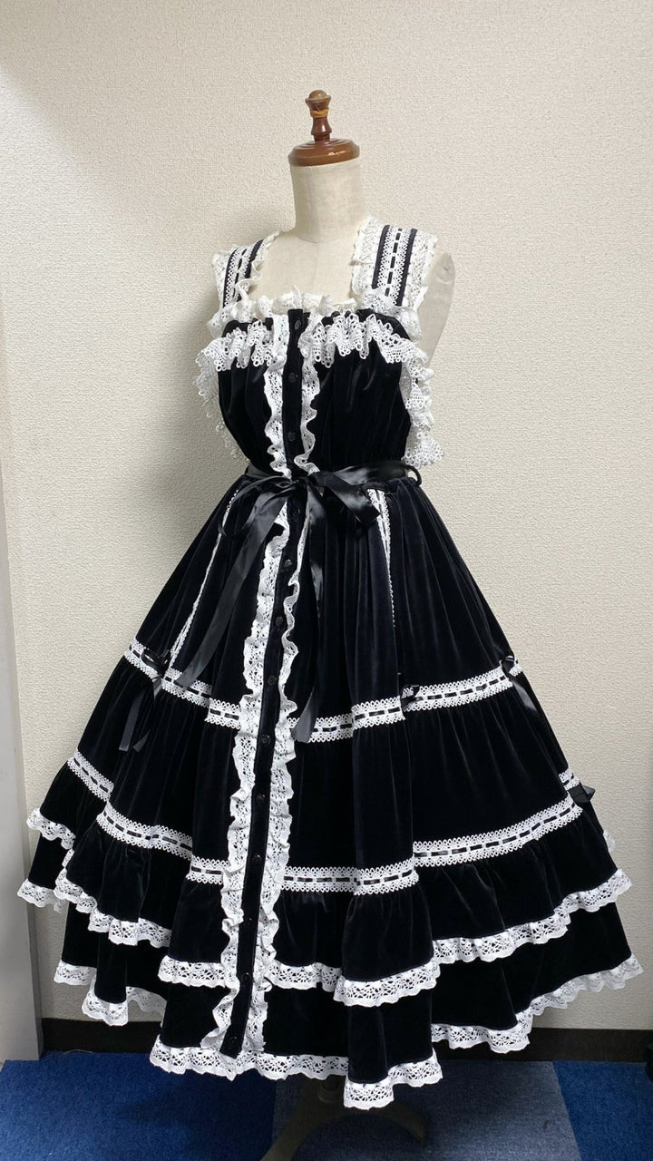 Velveteen Shirring JSK | PhysicalDrop | Wunderwelt Fleur - Online