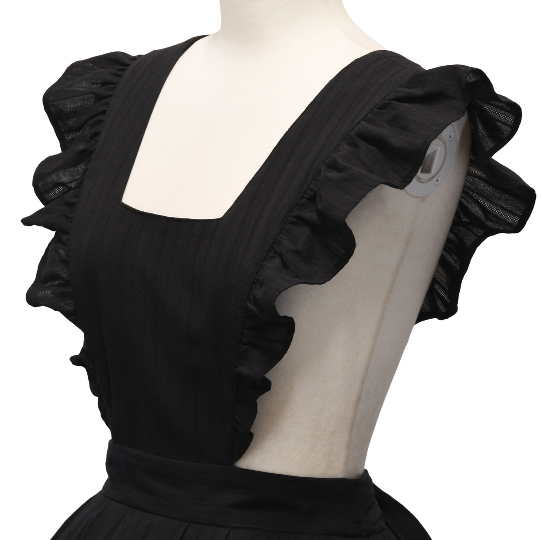 新品タグ付☆L'assiette ラシェット☆お花モチーフが可愛いエプロン　黒 Florence Apron Dress | Sheglit | Wunderwelt Fleur - Online