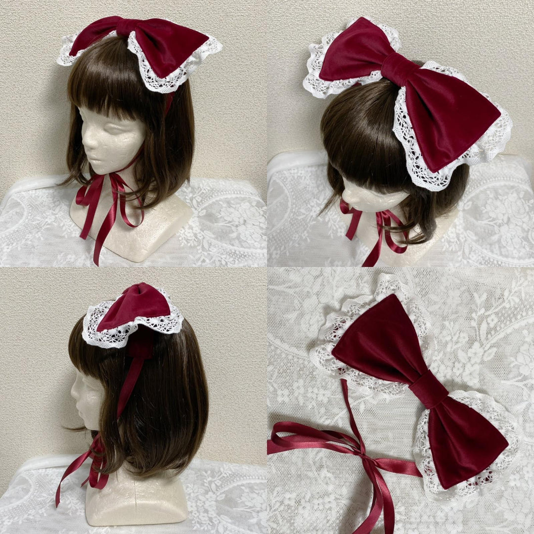 Velveteen Ribbon Headdress | PhysicalDrop | Wunderwelt Fleur