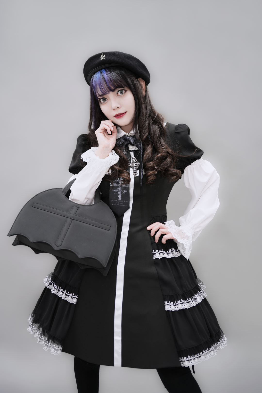 Cross Rose Gardenシャーリングスリーブブラウス | Moi-même