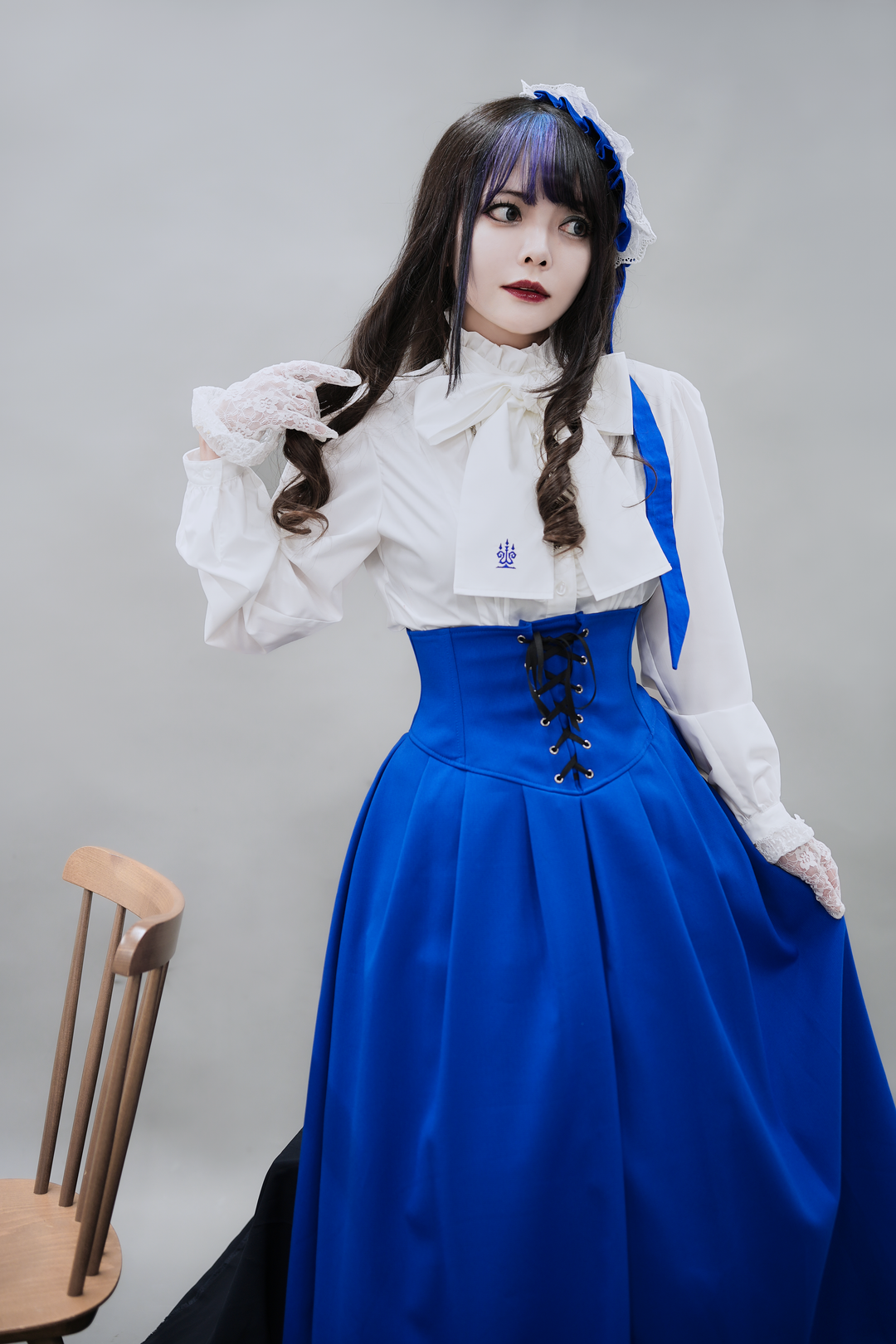 Candelabra Embroidery Ribbon Tie Blouse | Moi-même-Moitié
