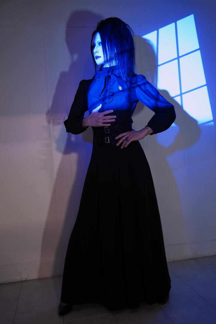 Candelabra Embroidery Ribbon Tie Blouse | Moi-même-Moitié