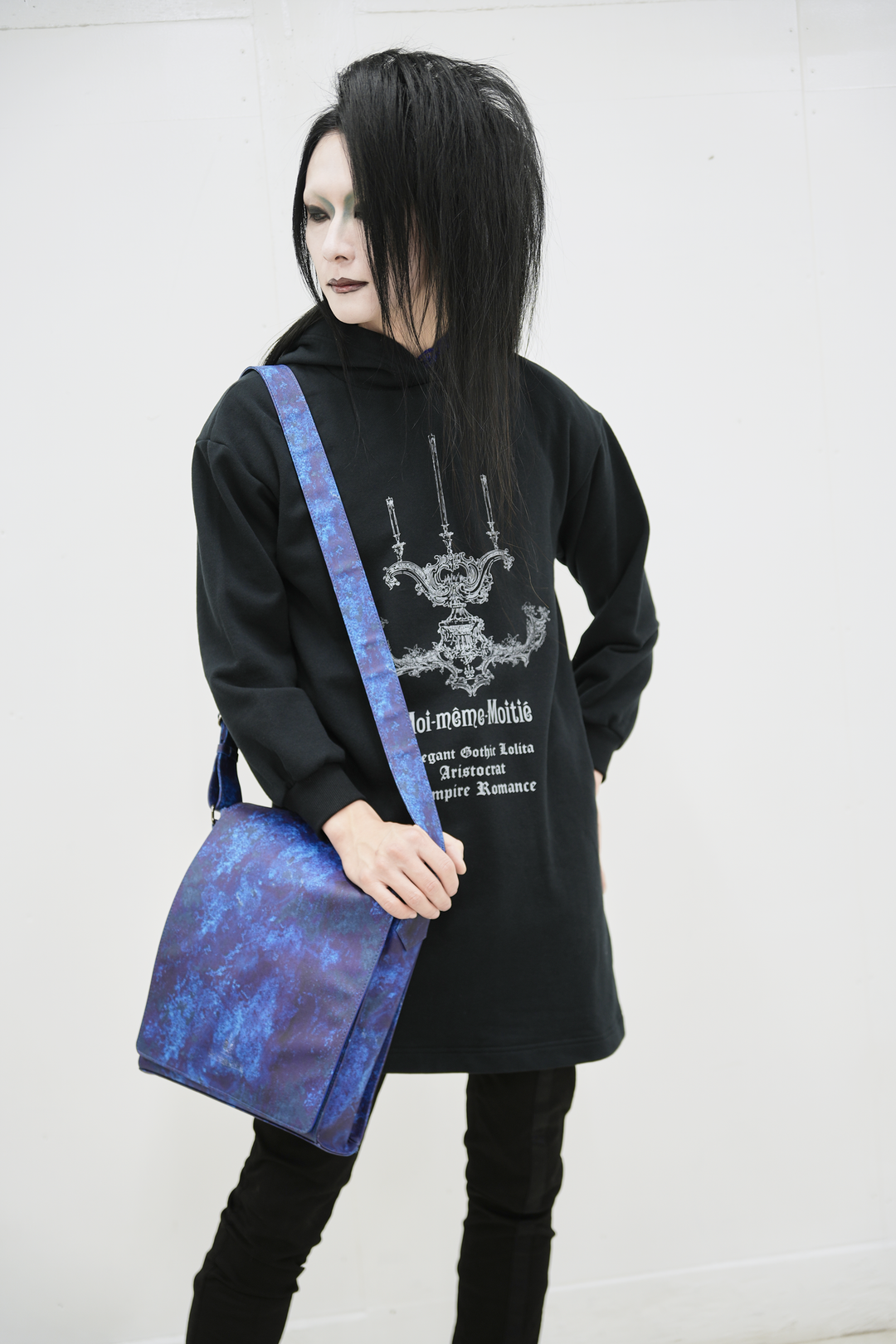 Moi-même-Moitié 燭台プリントフーディー 燭台エンブレムボンネット | Moi-même-Moitié | ロリータ