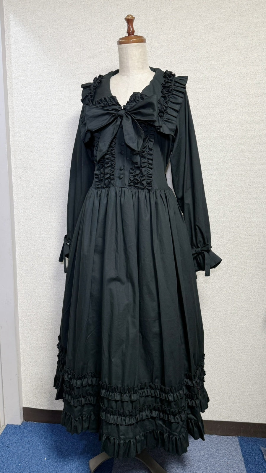 大衿フリルワンピース【ブロード生地】 | PhysicalDrop