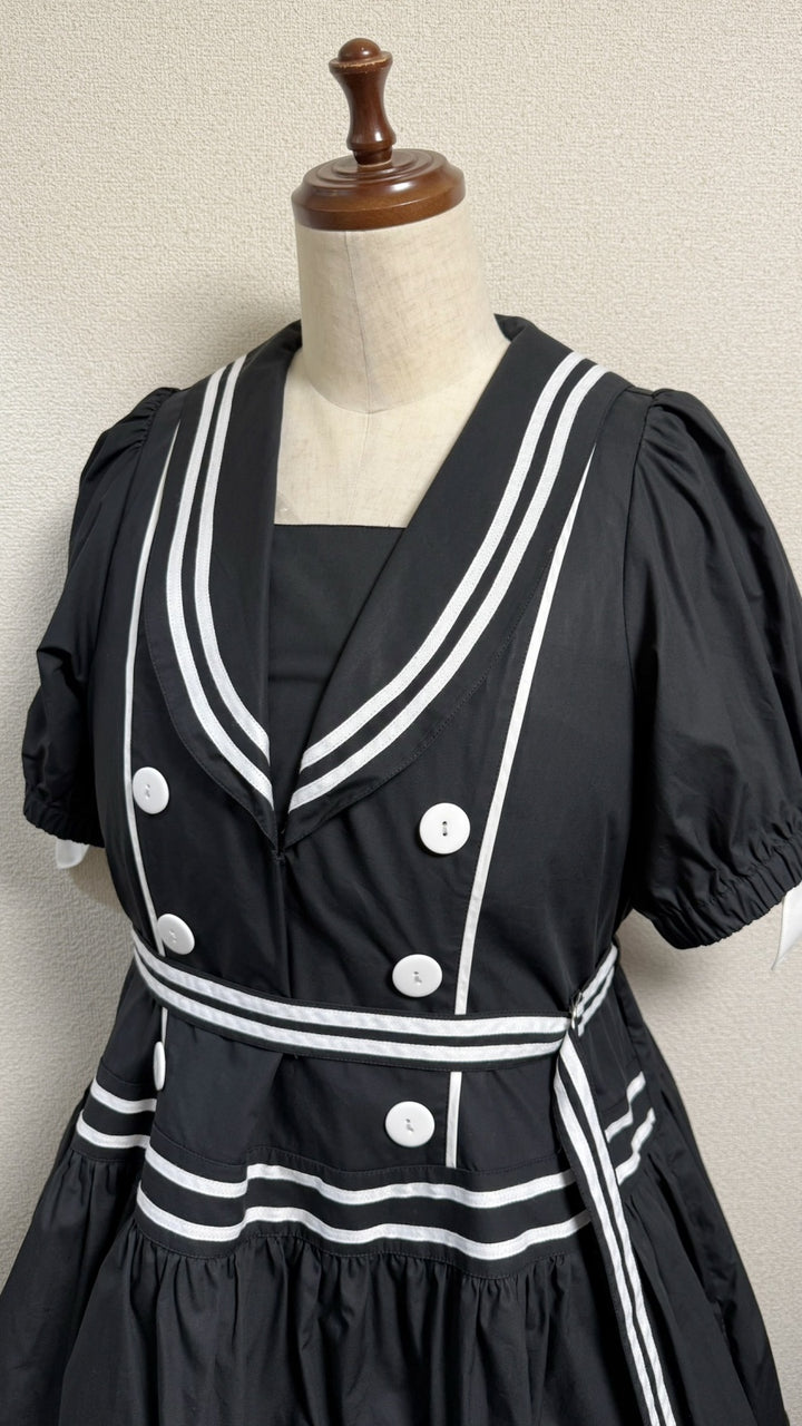 ノスタルジックセーラーワンピース【プラスサイズ】 | PhysicalDrop