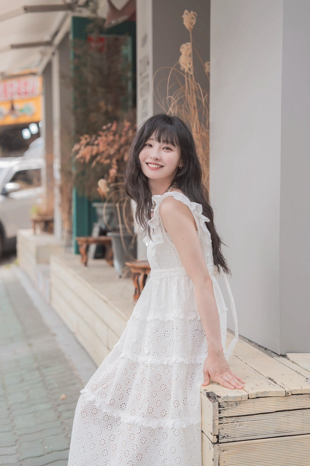 long lace one-piece dress（ロングレースワンピース） | RoseMarie