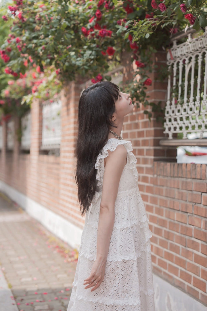 long lace one-piece dress（ロングレースワンピース） | RoseMarie