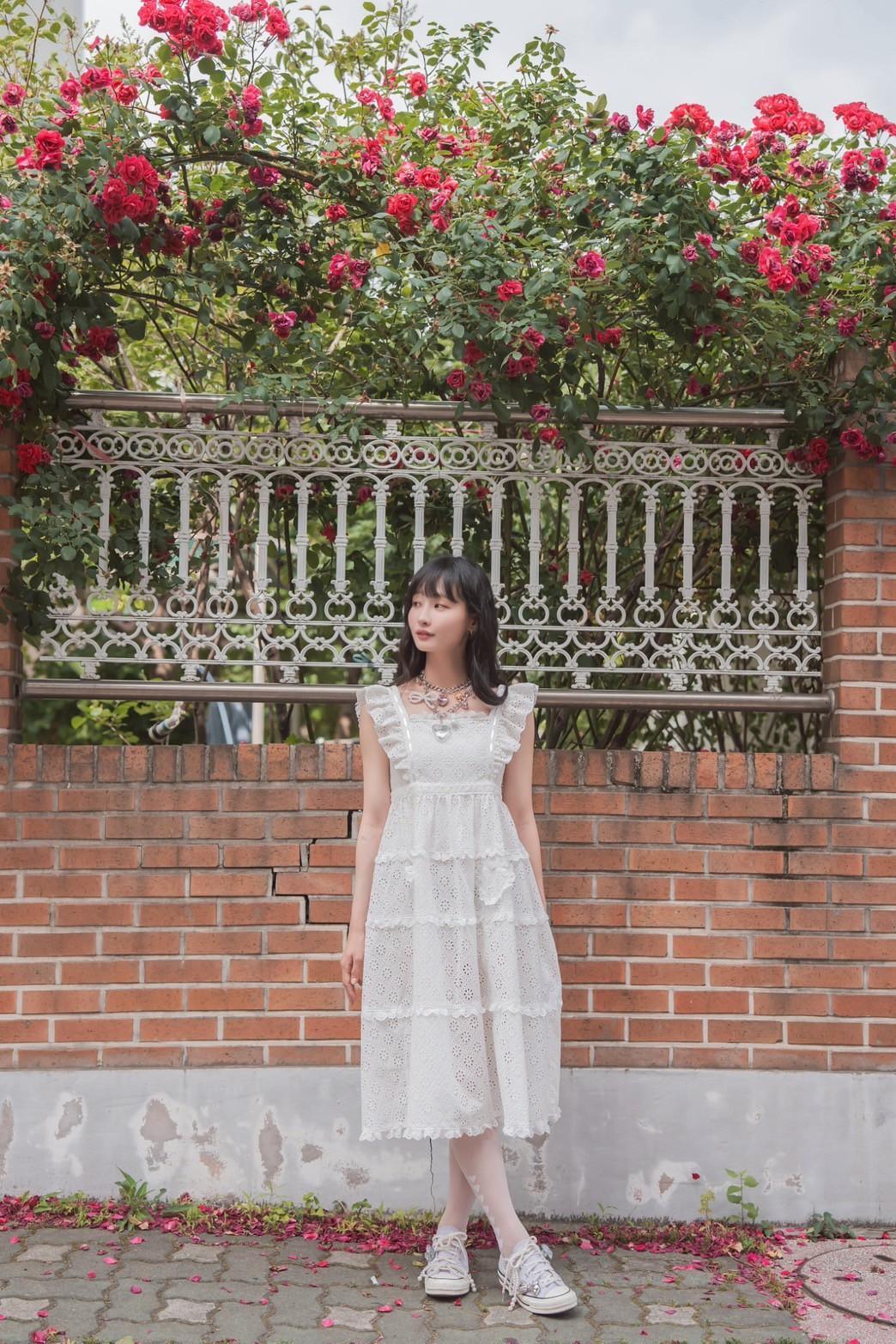 long lace one-piece dress（ロングレースワンピース） | RoseMarie