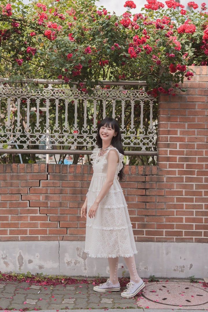 long lace one-piece dress（ロングレースワンピース） | RoseMarie