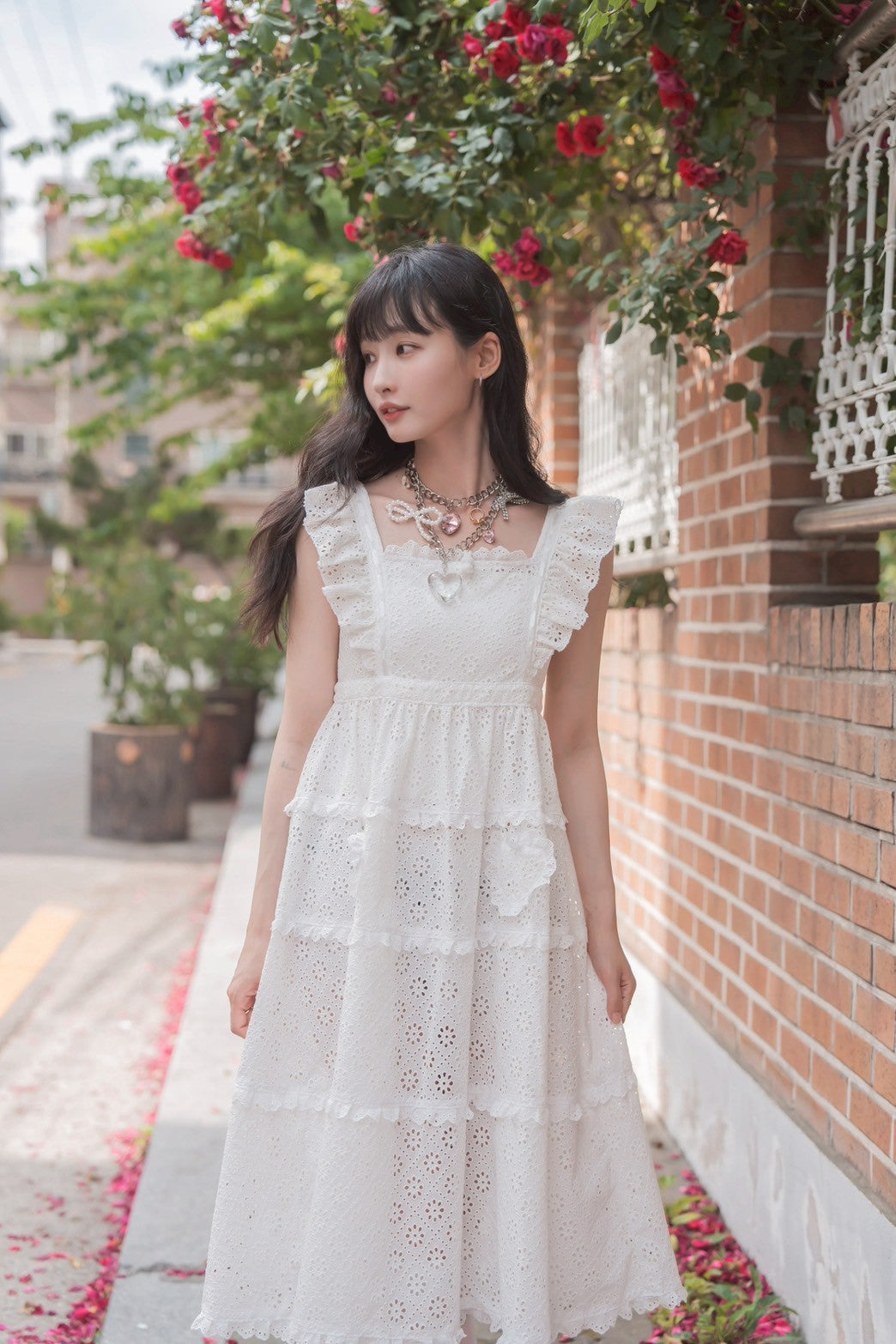 新品！モドクロス★メリーテイルズワンピース long lace one-piece dress（ロングレースワンピース） | RoseMarie