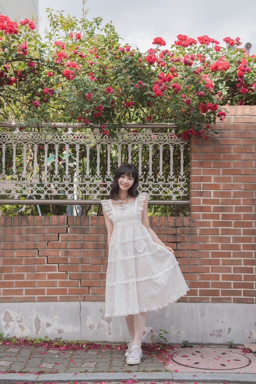 long lace one-piece dress（ロングレースワンピース） | RoseMarie