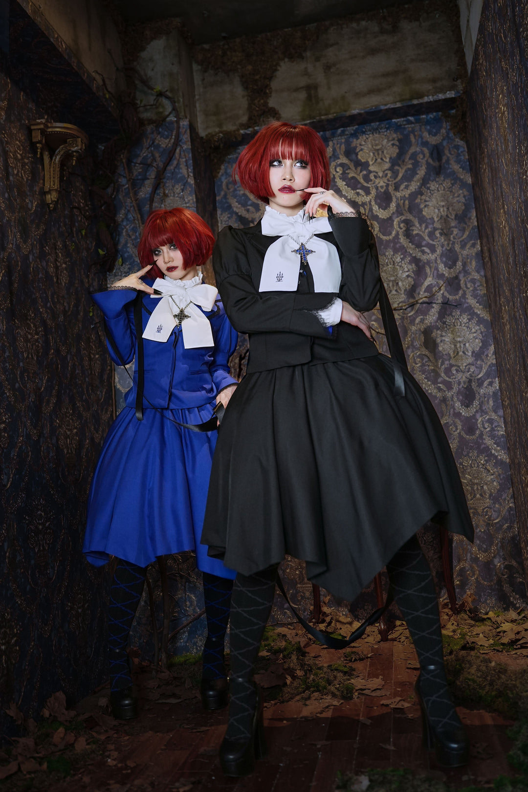 十字架ボタン比翼ジャケット | Moi-même-Moitié | ロリータ ゴスロリ