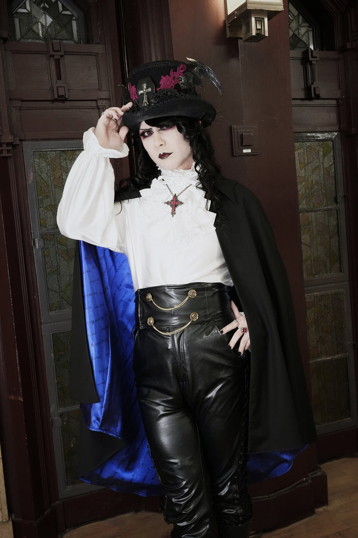 Moi-même-Moitié 燭台エンブレムボンネット　黒×黒 燭台エンブレムボンネット | Moi-même-Moitié | ロリータ ゴスロリ