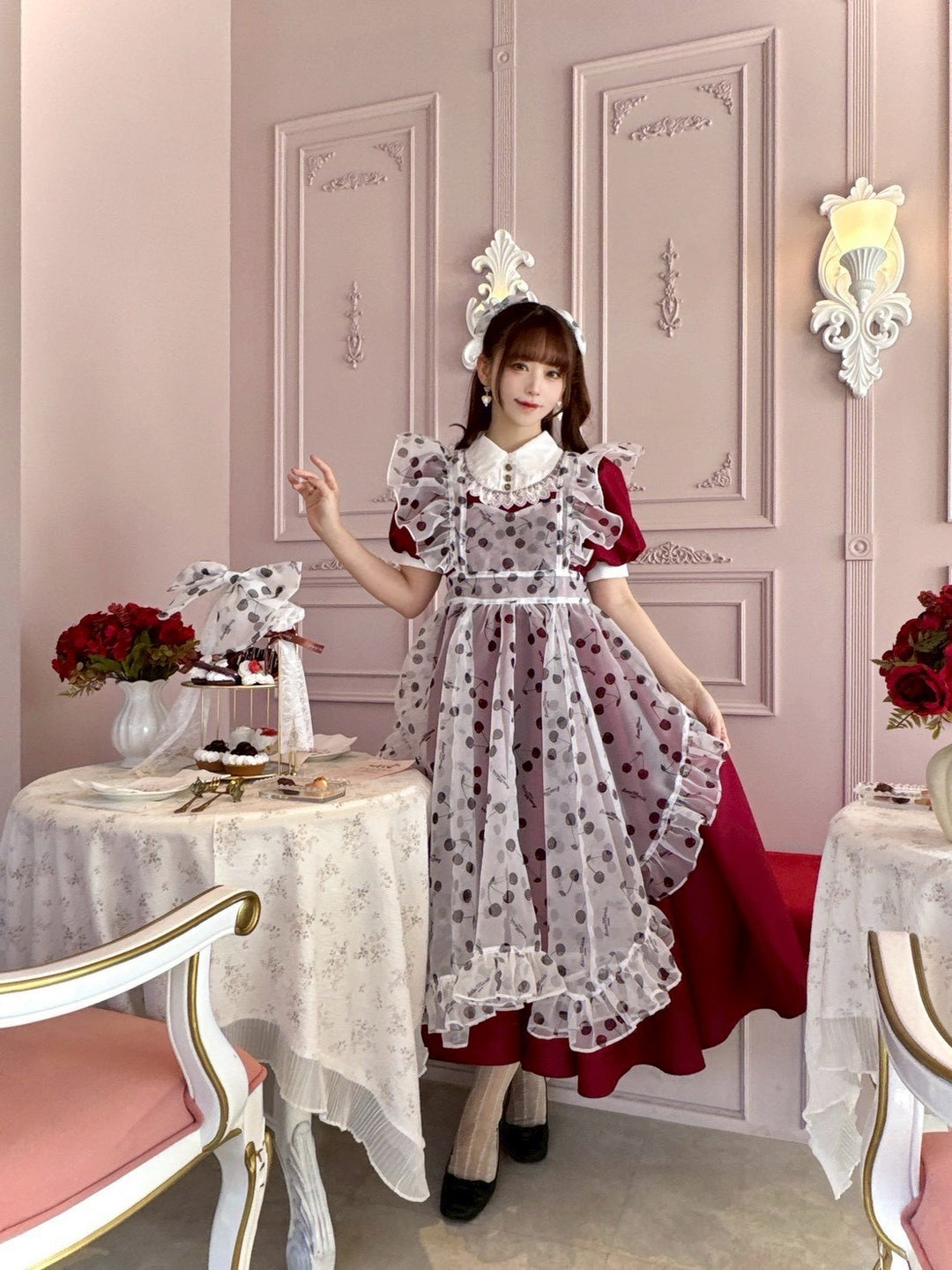 アルベロベロ　エプロンドレス long apron（ロングエプロン） | RoseMarie seoir | ロリータ ゴスロリ