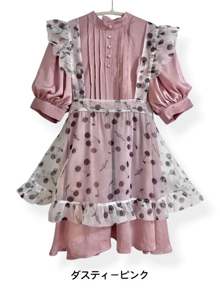 cherry doll one-piece dress＆ribbon clip（チェリードールワンピース