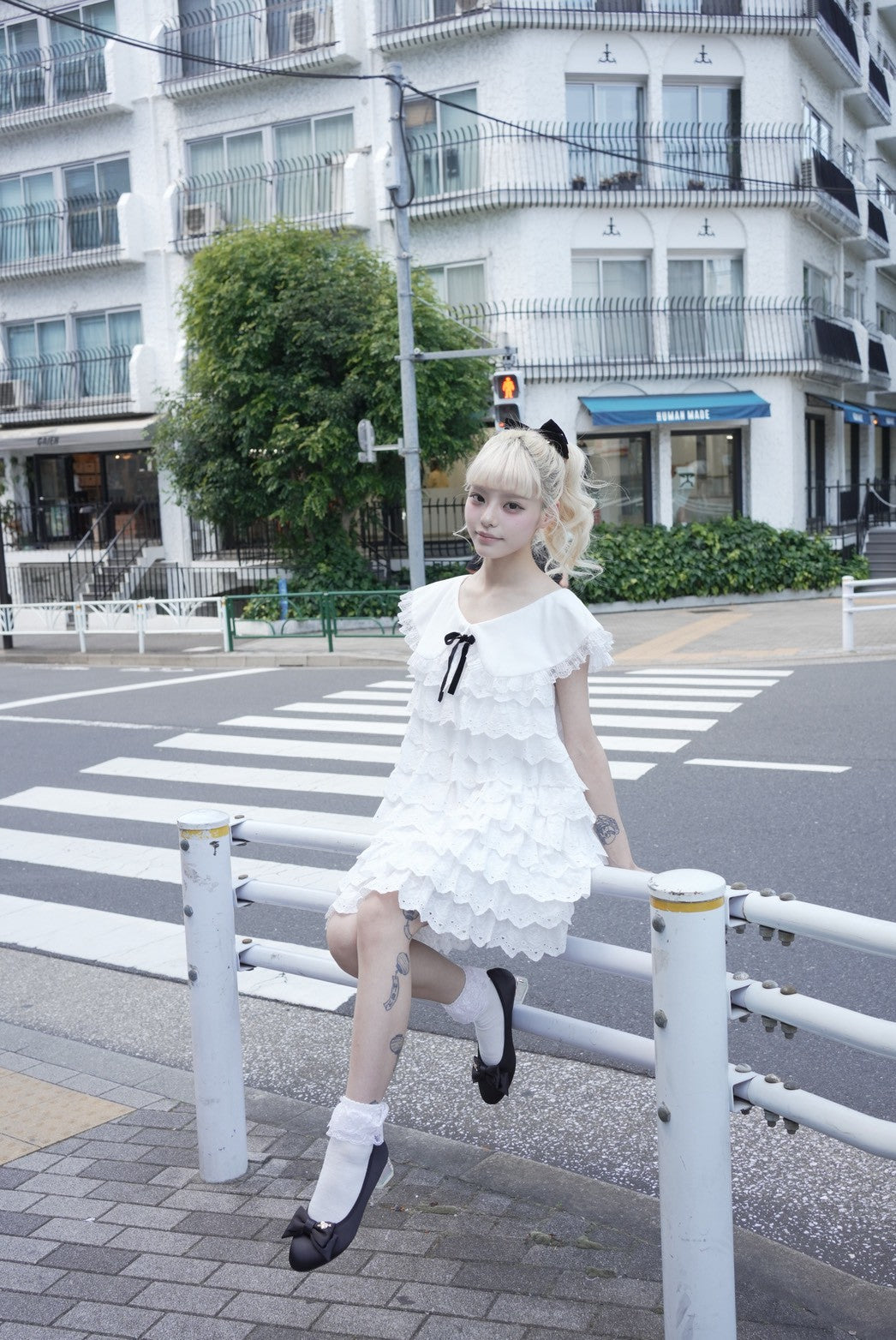 frill lace one-piece dress（フリルレースワンピース） | RoseMarie