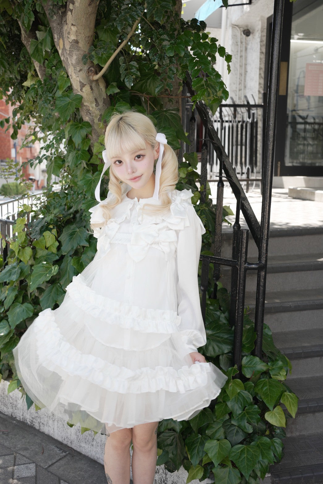 ribbon tule one-piece dress（リボンチュールワンピース