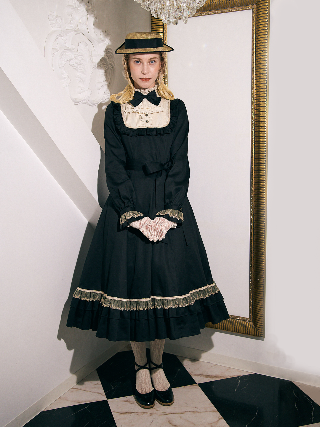 Moi-même-Moitié モワメームモワティエ別珍編み上げバッスルスカート Moi-même-Moitié モワメームモワティエ別珍編み上げバッスルスカート