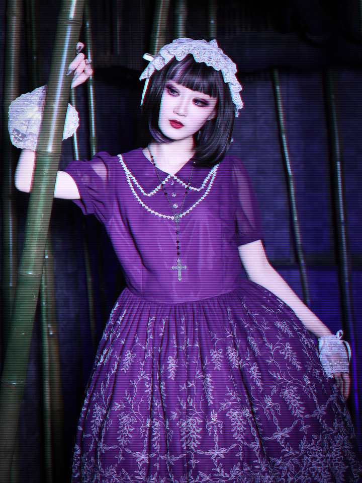 Wisteria Graceラウンドミニワンピース | Moi-même-Moitié | ロリータ