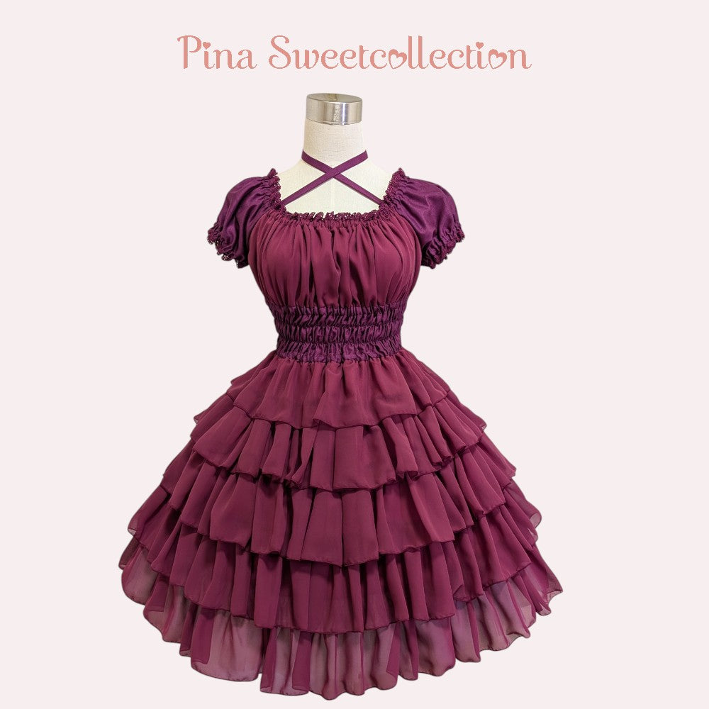ピナ シフォンフリルワンピース シフォンフリルワンピース | Pina sweetcollection | Wunderwelt Fleur