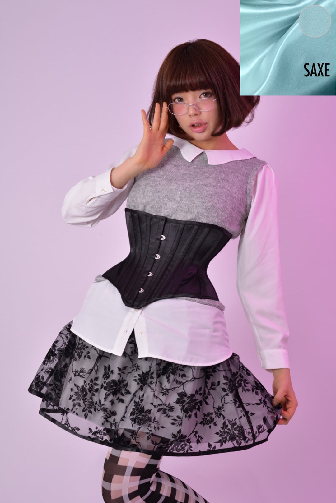 沙漏型高腰束腰 JFU-1 ⑤ | PureOne Corset Works | Wunderwelt Fleur