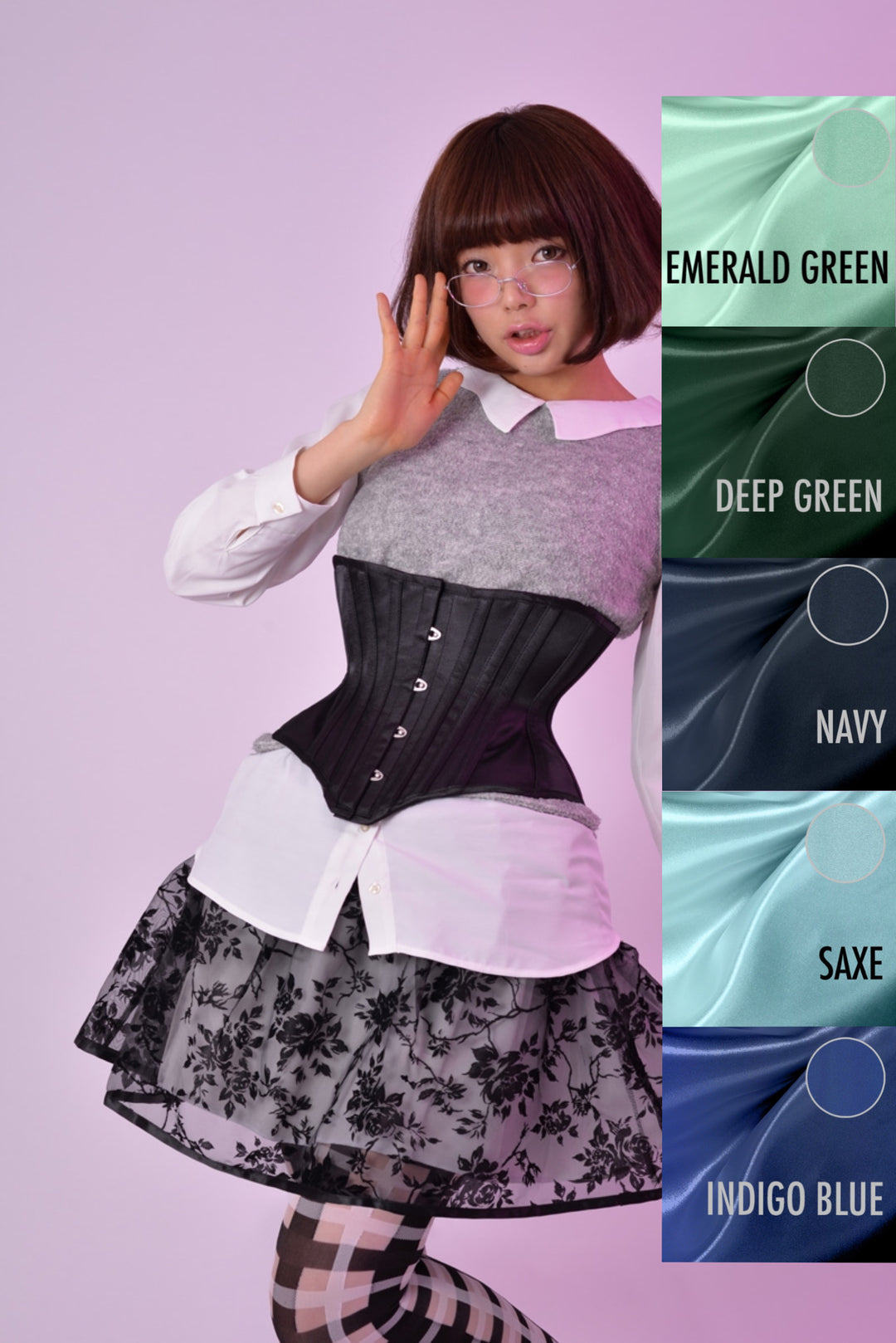 沙漏型高腰束腰 JFU-1 ⑤ | PureOne Corset Works | Wunderwelt Fleur