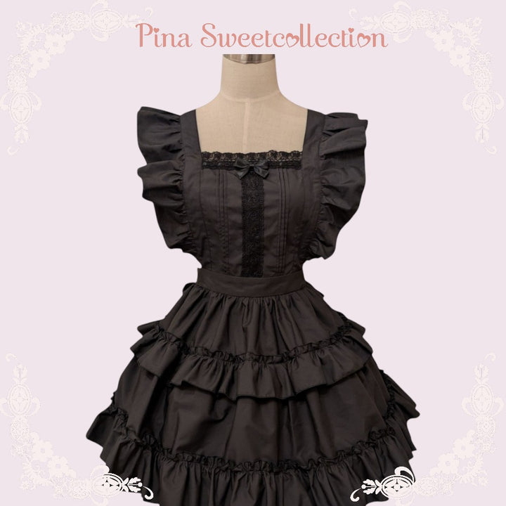 pina sweet collection エプロン ティアードフリルエプロン（ブロード）【クーポン対象外】 | Pina