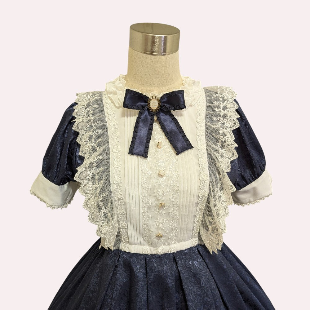 ローズジャガードワンピース【半袖・通常丈】 | Pina sweetcollection