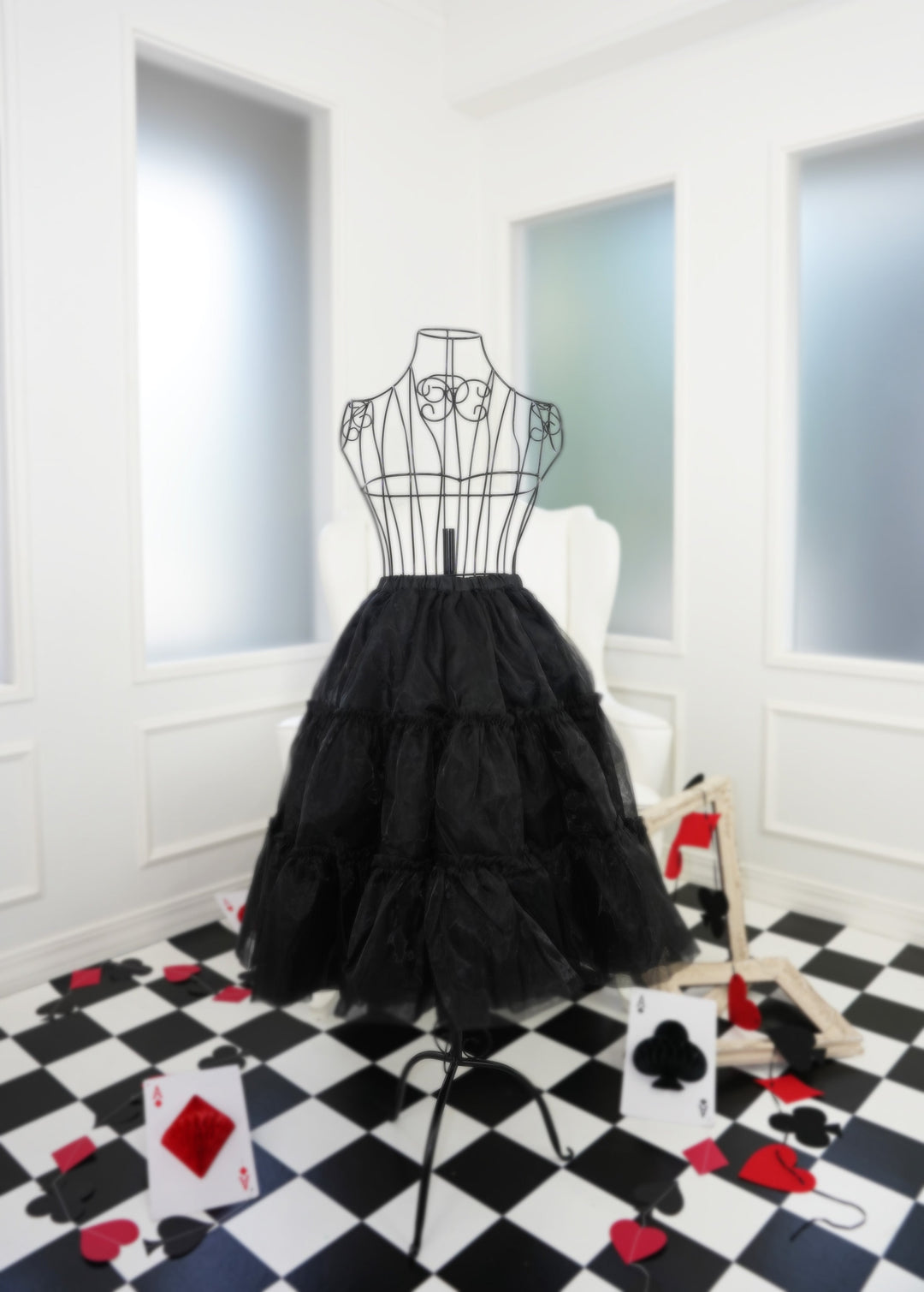 B品】Wunderweltオリジナルふわふわロングパニエ（62cm