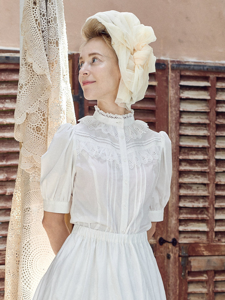 ヴィクトリアンメイデン リリーレースブラウス コットンレースフリルブラウス - Victorian maiden - クラシカル