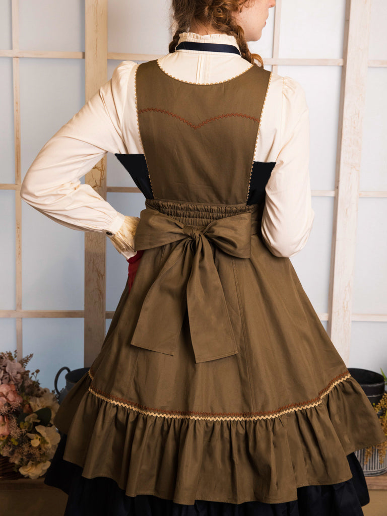 【美品】CARAMEL エプロンドレス　6y チロリアンエプロンスカート【クーポン対象外】 | Victorian maiden