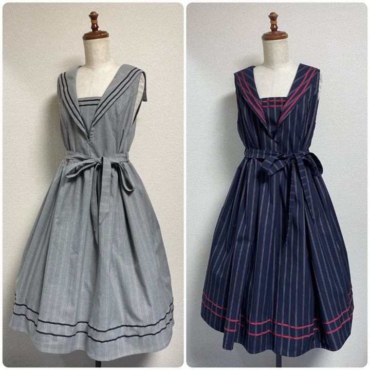 【最終値下げ】PhysicalDrop セーラーJSK グレー　レギュラー丈 Sailor JSK (Regular Length) | PhysicalDrop | Wunderwelt Fleur