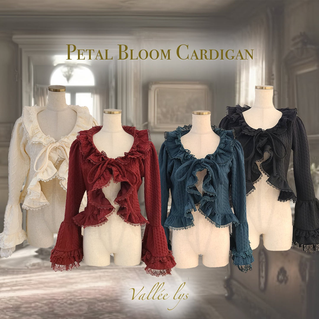 Vallée lys】Petal Bloom Cardigan | ATELIER-PIERROT | Wunderwelt 