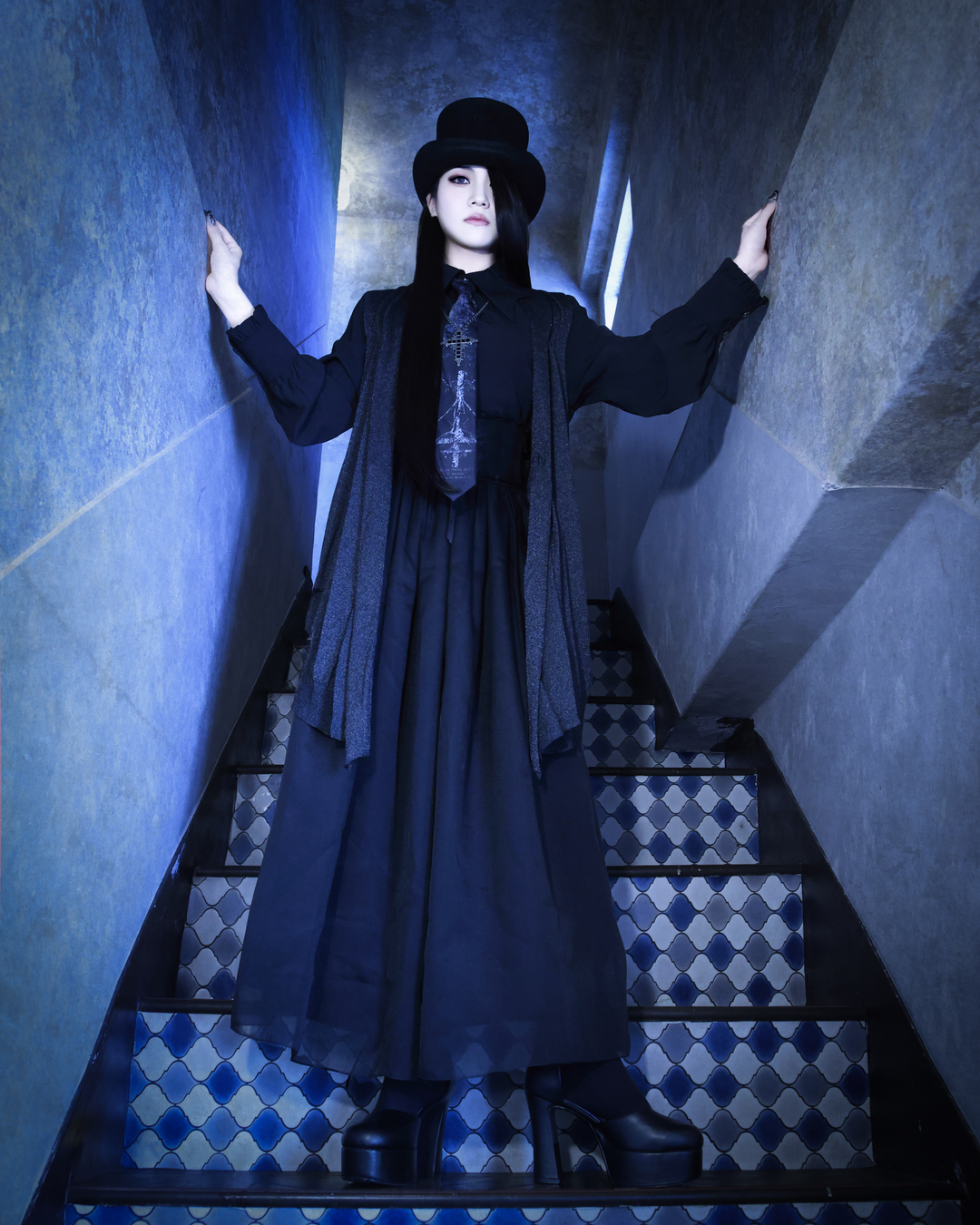 セレスティアゴシック・ハイウエストスカート(ロング) | Moi-même